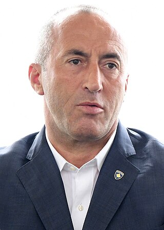 <span class="mw-page-title-main">Ramush Haradinaj</span> Kosovar soldier and Prime Minister of Kosovo