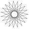 Normal yıldız çokgen 19-8.svg