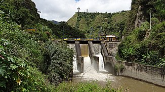 Weir on the Río Mayo below San Pablo