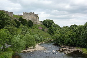 Richmond Castle from across the River Swale Richmond Castle overlooking the River Swale.jpg