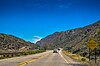 NM 68 entering the Rio Grande Gorge