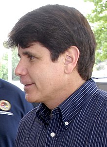 Rod Blagojevich, who challenged the constitutionality of Illinois' legislative veto. Rod Blagojevich (June 2008).jpg