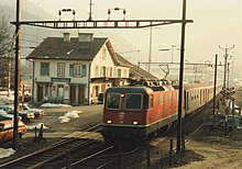 ehemaliger Bahnhof Soyhières-Bellerive (1986)