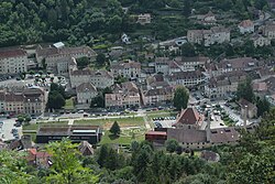 Skyline of Salins-les-Bains