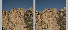 Thumbnail for File:Sandia Mountain in 3D (8202391397).jpg