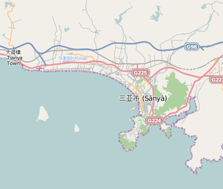 Sanya city map