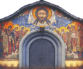 Ukrán ortodox kolostor mozaikja