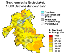 Geothermische Ergiebigkeit des Stadtgebiets