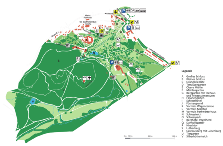 Schlossgärten blankenburg plan