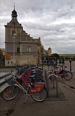 Shared bikes at the Prague Exhibition Center, Czech Republic