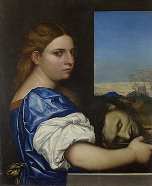 Salome with the Head of John the Baptist (c. 1510) by Sebastiano del Piombo Sebastiano del Piombo - The Daughter of Herodias - Google Art Project.jpg