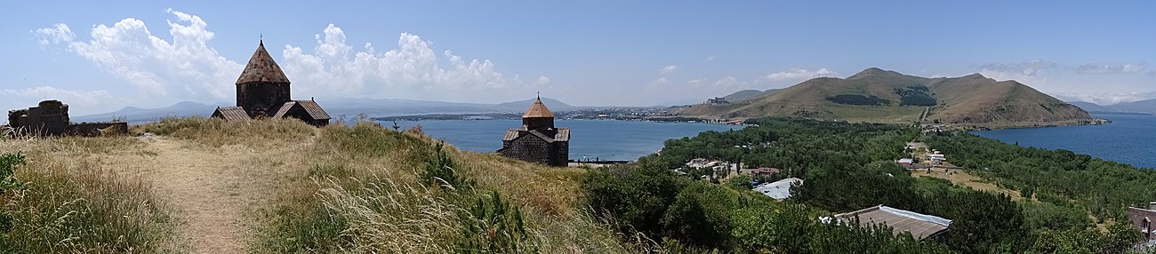Panorama över Sevansjön