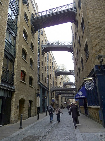 The street Shad Thames, looking east