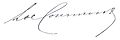 Signature de Louis de Courmont