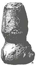 Oghamstein von Silchester mit Inschrift an zwei Hilfslinien – 400 n. Chr.