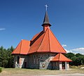 English: Church in Smołdziński Las. Polski: Kościół we wsi Smołdziński Las.