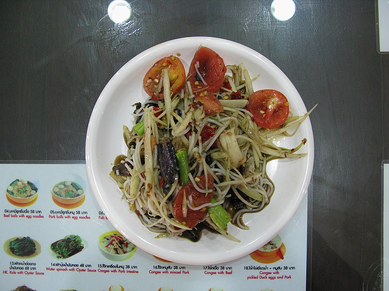 File:Som Tam green papaya salad, Bangkok, Thailand.jpg