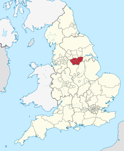 South Yorkshire in England.svg