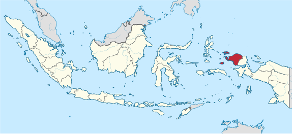 Peta lokasi Provinsi Papua Barat Daya di Indonesia