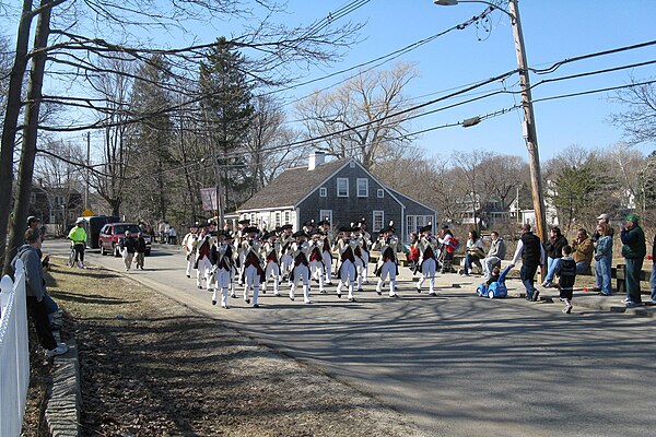 St. Patrick's Day Parade in Scituate, Massachusetts, in Plymouth County, the municipality with the highest percentage identifying Irish ancestry in th