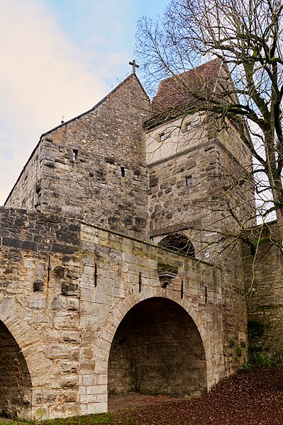 File:Stadtmauer, Klingentorbastei Rothenburg ob der Tauber 20211205 0012.jpg