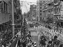 An American naval squadron marching down Queen Street, March 1941 StateLibQld 1 104516 American fleet marching down Queen Street, Brisbane, March 1941.jpg