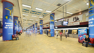 <span class="mw-page-title-main">Piața Unirii metro station</span> Bucharest metro station
