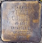 Stolperstein für Franz Ehinger