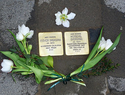  Stolperstein Grünspan verlegt 