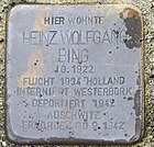 Stolperstein Heinz Wolfgang Bing