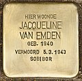 Stolperstein für Jacqueline van Emden (Utrecht).jpg