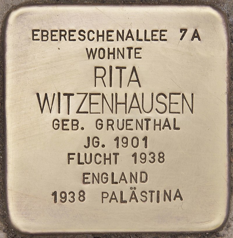 Stolperstein für Rita Witzenhausen (Zeuthen).jpg