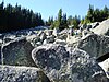 A typical stone run on Vitosha Mountain, Bulgaria.