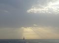 Sun rays at arabian mid sea.jpg
