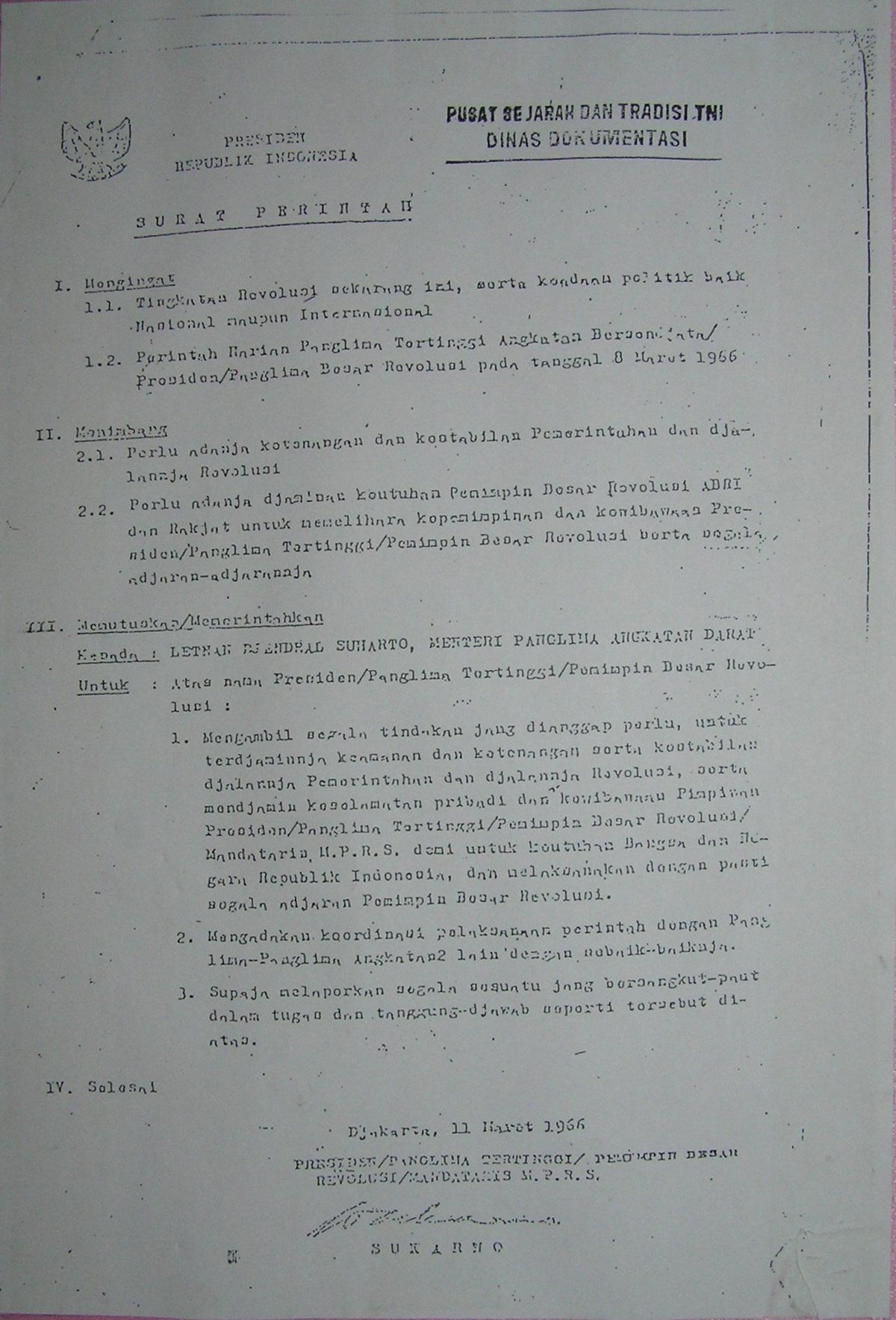 Surat Perintah Sebelas Maret Wikipedia Bahasa Indonesia Ensiklopedia Bebas