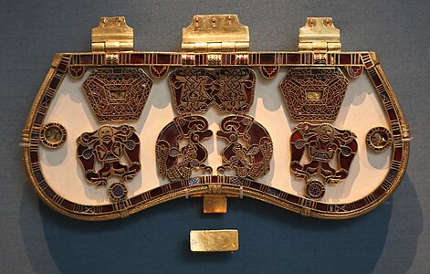 Purse lid from Sutton Hoo, Suffolk, England. 625-630.