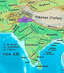 Taank kingdom highlighted Taank kingdom, 700 AD.jpg