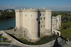 Tarascon, az Anjou-vár a Rhône partján