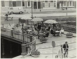 Teras op de Zijlbrug omstreeks 1980