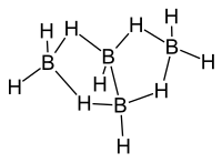 Structural formula of tetraborane