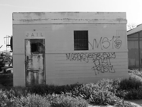 Abandoned jail in McFarland, California