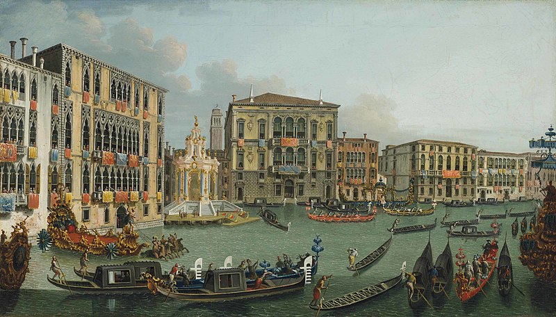 File:The Regatta on the Grand Canal, Venice, looking towards the Palazzo Foscari and Palazzo Balbi.jpg