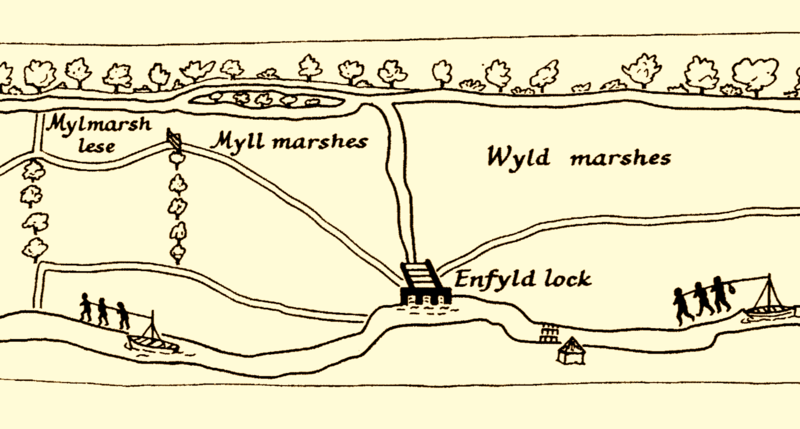 File:The River Lea navigation in Elizabethan times (map).png