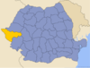 Տիմիշը Ռումինիայի քարտեզի վրա