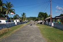 Aldea en las islas Togian.