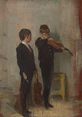 Tom Roberts, The Violin Lesson, 1889