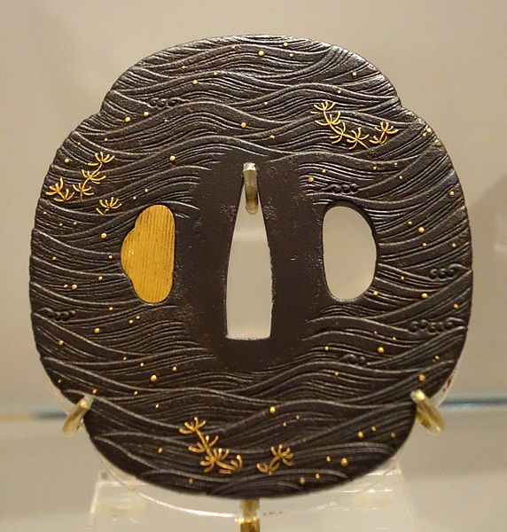 File:Tsuba with carp motif, Japan, Edo period, 19th century, iron - Royal Ontario Museum - DSC04281.JPG