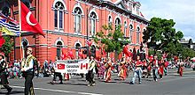 Turkish Canadians at the Victoria Day Parade 2005 in Downtown Victoria Turkish Canadians 2005.jpg