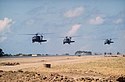 Амерички хеликоптери UH-60 првог дана инвазијеБитка код Азенкура