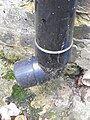 A downpipe connector instead of a shoe